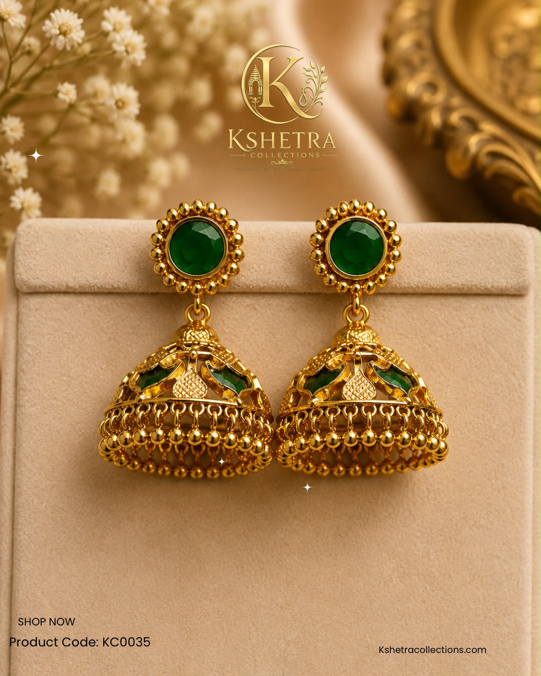Emerald Heritage Jhumka/ KC0035