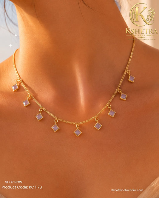 Prism Charm Necklace/ KC1178