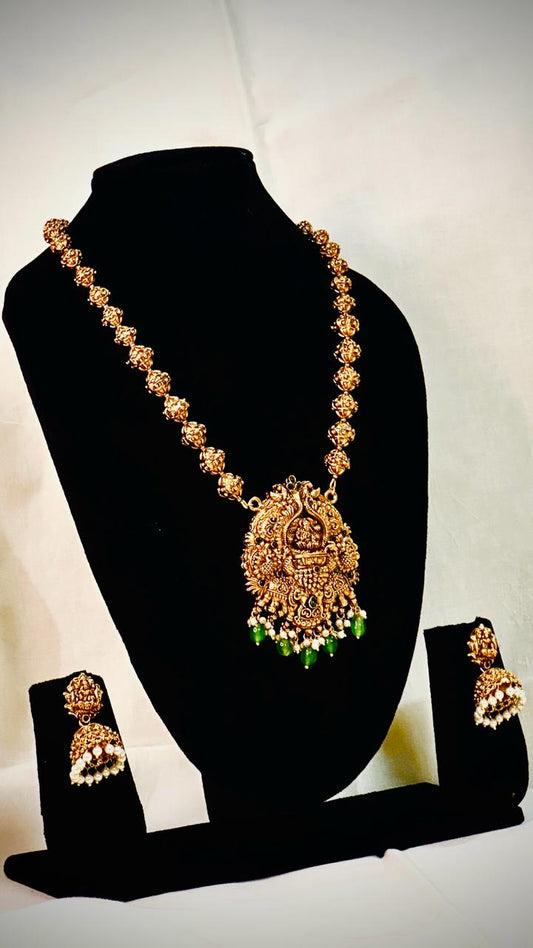 Mahalakshmi Temple Necklace Set/ KC1111